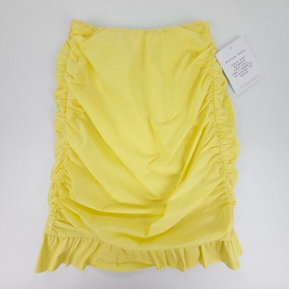 NWT Alamour Resort Eva Matching Set Yellow Romantic Puff Sleeve Coquette Lolita - Picture 3 of 14